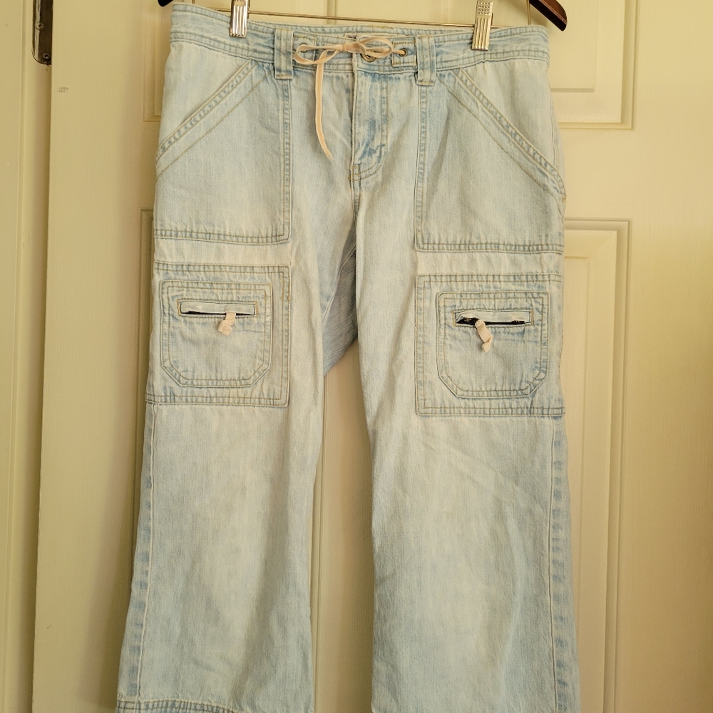 Denim Capri Pants
